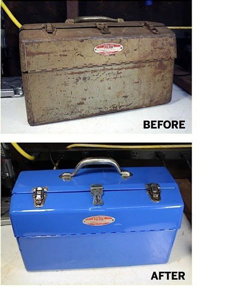 restoring old metal toolbox